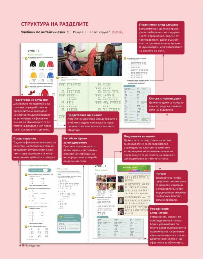 Учебник по китайски език Част 1 + 3 CD