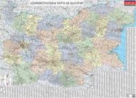Административна карта на България М 1:380 000