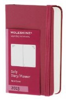 Бележник Moleskine Daily Diary Planner 2013 X-Small Magenta [Hard Cover] [1007]