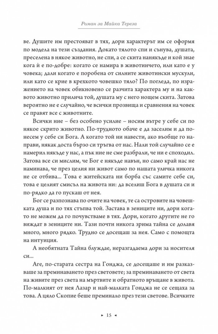 Роман за Майка Тереза