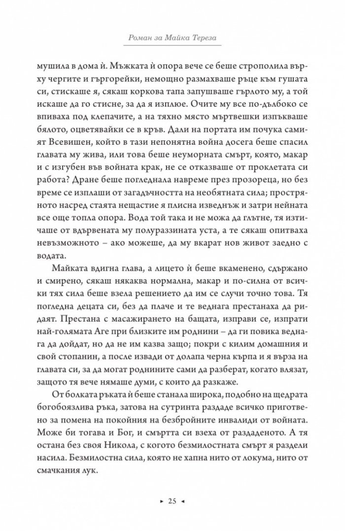 Роман за Майка Тереза