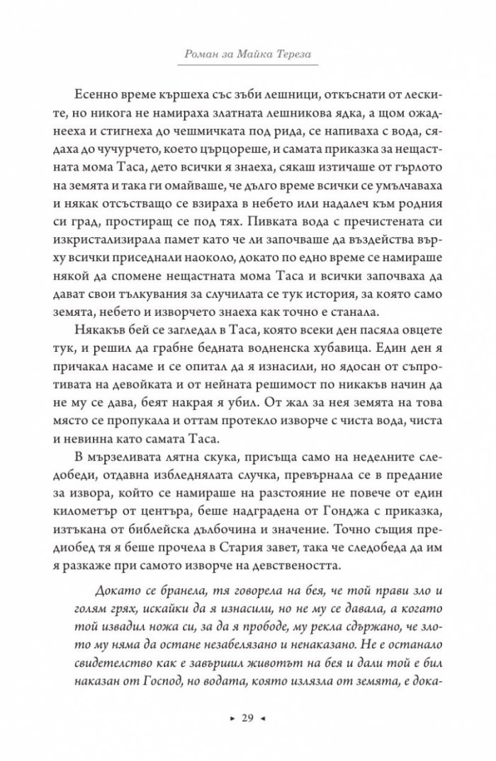 Роман за Майка Тереза
