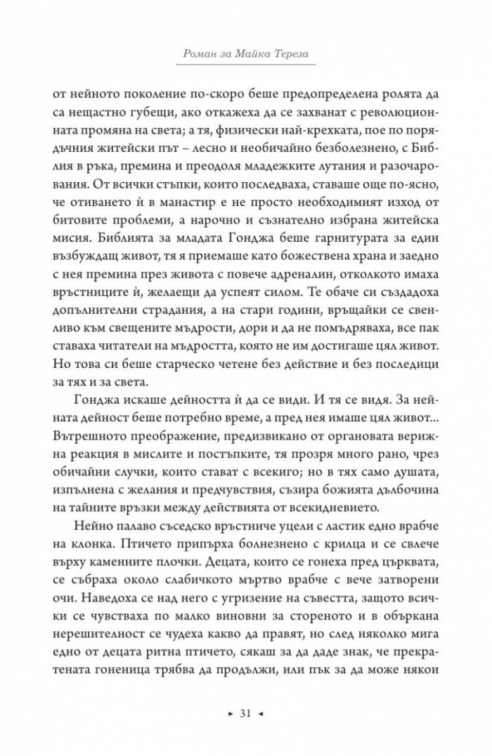 Роман за Майка Тереза