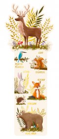Книгоразделител - Горски животни CARTES D'ART